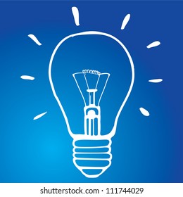 light bulb idea vector illustration