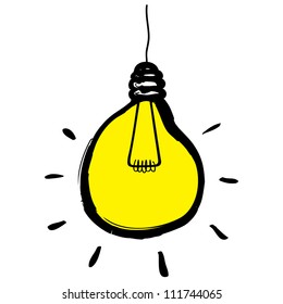 light bulb idea vector illustration