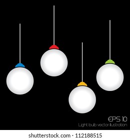 light bulb idea vector illustration