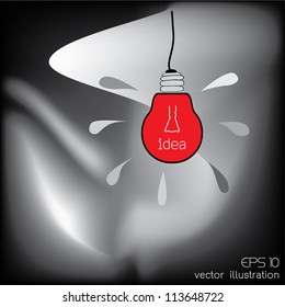 light bulb idea vector illustration