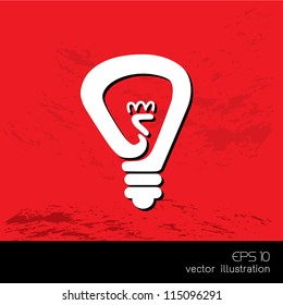 light bulb idea vector illustration