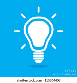 light bulb idea vector illustration