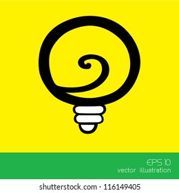 light bulb idea vector illustration