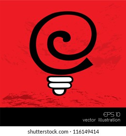 light bulb idea vector illustration