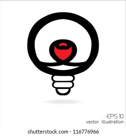 light bulb idea vector illustration