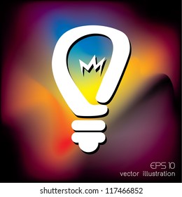 light bulb idea vector illustration