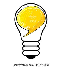 light bulb idea vector illustration