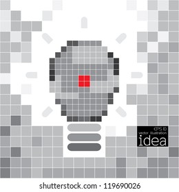 light bulb idea vector illustration