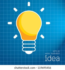 light bulb idea vector illustration
