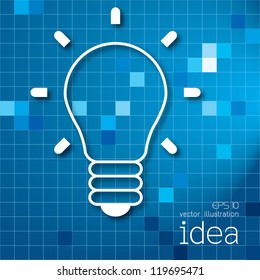 light bulb idea vector illustration