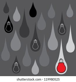 light bulb idea vector illustration