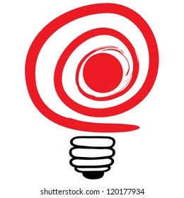 light bulb idea vector illustration