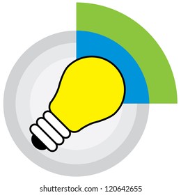 light bulb idea vector illustration