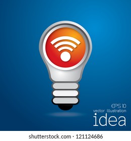 light bulb idea vector illustration