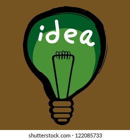 light bulb idea vector illustration