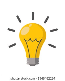 light bulb idea vector illustration