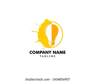 Light Bulb Idea Vector Illustration Logo concept