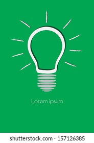 light bulb idea vector illustration