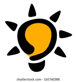 light bulb idea vector illustration 