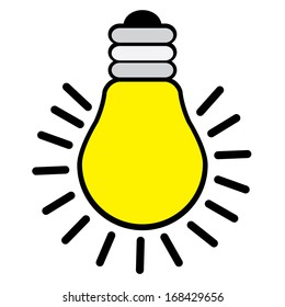 light bulb idea vector illustration 