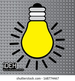 light bulb idea vector illustration 