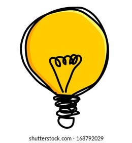 light bulb idea vector illustration 