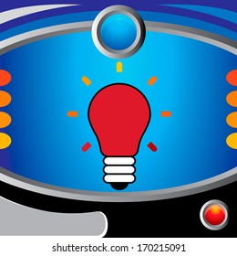 light bulb idea vector illustration Background.