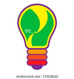 light bulb idea vector illustration 