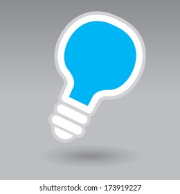 light bulb idea vector illustration 