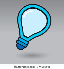 light bulb idea vector illustration 