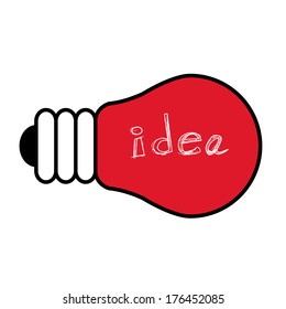 light bulb idea vector illustration 