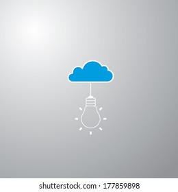 light bulb idea vector illustration 