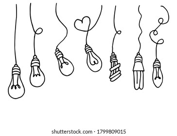 light bulb idea vector illustration on white background. idea concept light bulb. good idea.
