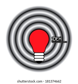 light bulb idea vector illustration 