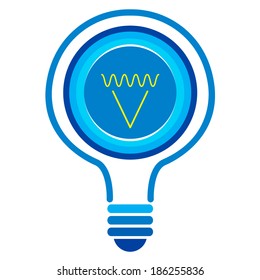 light bulb idea vector illustration 
