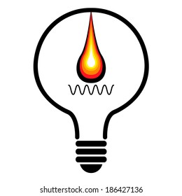 light bulb idea vector illustration 