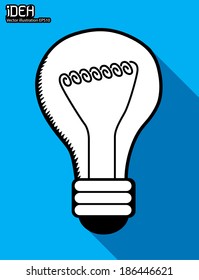 light bulb idea vector illustration 