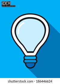 light bulb idea vector illustration 
