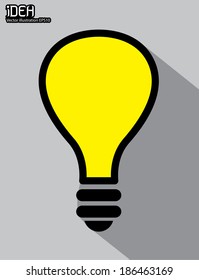 light bulb idea vector illustration 