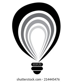 light bulb idea vector illustration. 