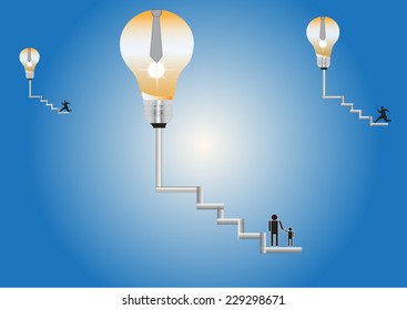 light bulb idea vector illustration