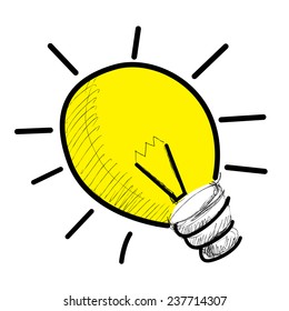 light bulb idea vector illustration EPS10