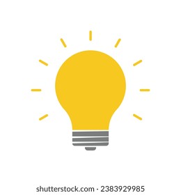  Light Bulb idea Vector Illustration Creative planning