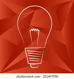 light bulb idea vector illustration