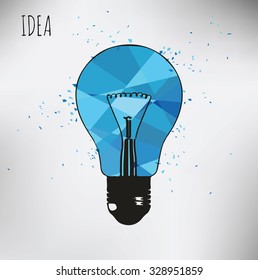 light bulb idea vector illustration
