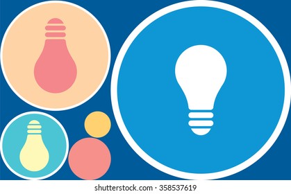 light bulb idea vector illustration