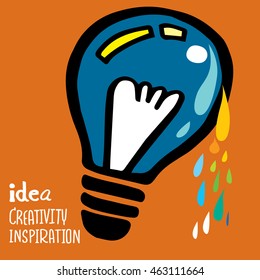 light bulb idea vector illustration. new designs.
