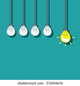 light bulb idea vector illustration