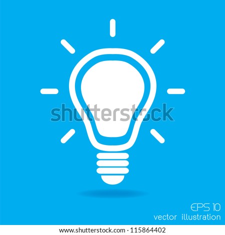 light bulb idea vector illustration