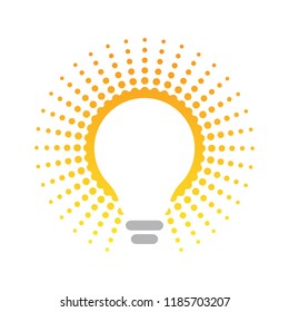 Light Bulb ideas Concept vector eps 10 in white background